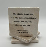 Load image into Gallery viewer, Marble Coaster - The Simple Things
