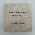 Load image into Gallery viewer, Marble Coaster - What is Done in Love
