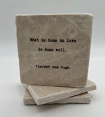 Load image into Gallery viewer, Marble Coaster - What is Done in Love
