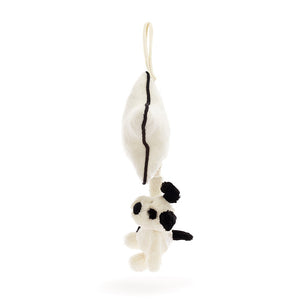 Jellycat Musical Pull - Bashful Black|Cream Puppy