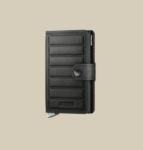 Miniwallet - Premium Emboss Lines Black