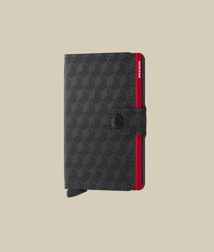 Miniwallet - Optical Black Red