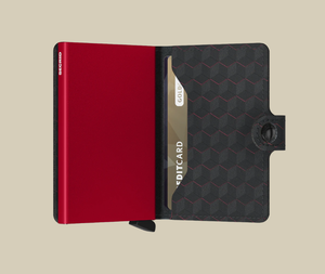 Miniwallet - Optical Black Red