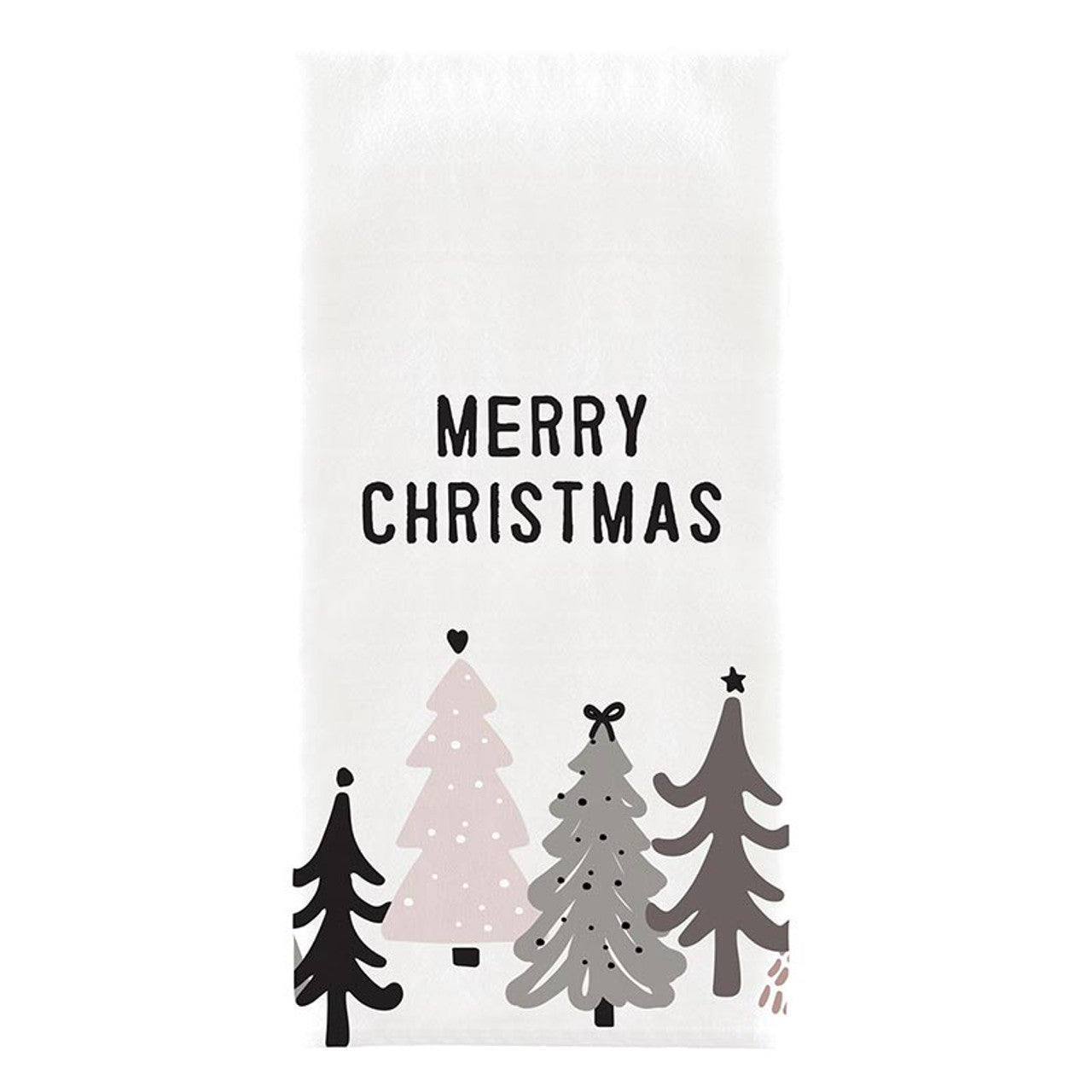 Tea Towel - Holiday Merry Christmas (trees)