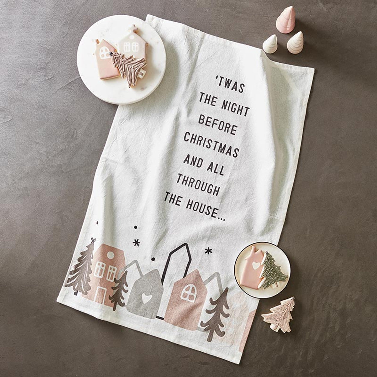 Tea Towel - Holiday 'Twas the Night Before Christmas