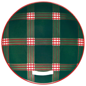 Appetizer Plate - Festive Plaid