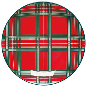 Appetizer Plate - Festive Plaid