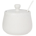 Load image into Gallery viewer, Sugar Pot - White Speckled 15oz
