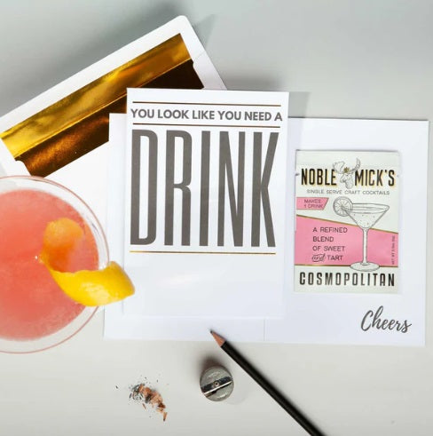 Noble Mick's Card - You Need a Drink Cosmopolitan