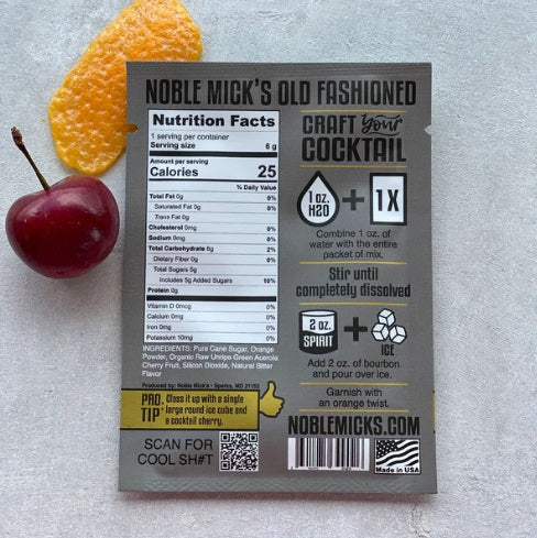 Noble Mick's Card - Sip Sip Old Fashioned