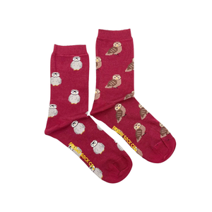 Women's Crew Socks - Owl