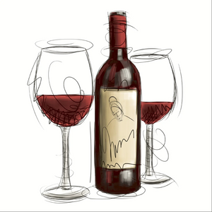 Cocktail Napkin - Vino Rosso