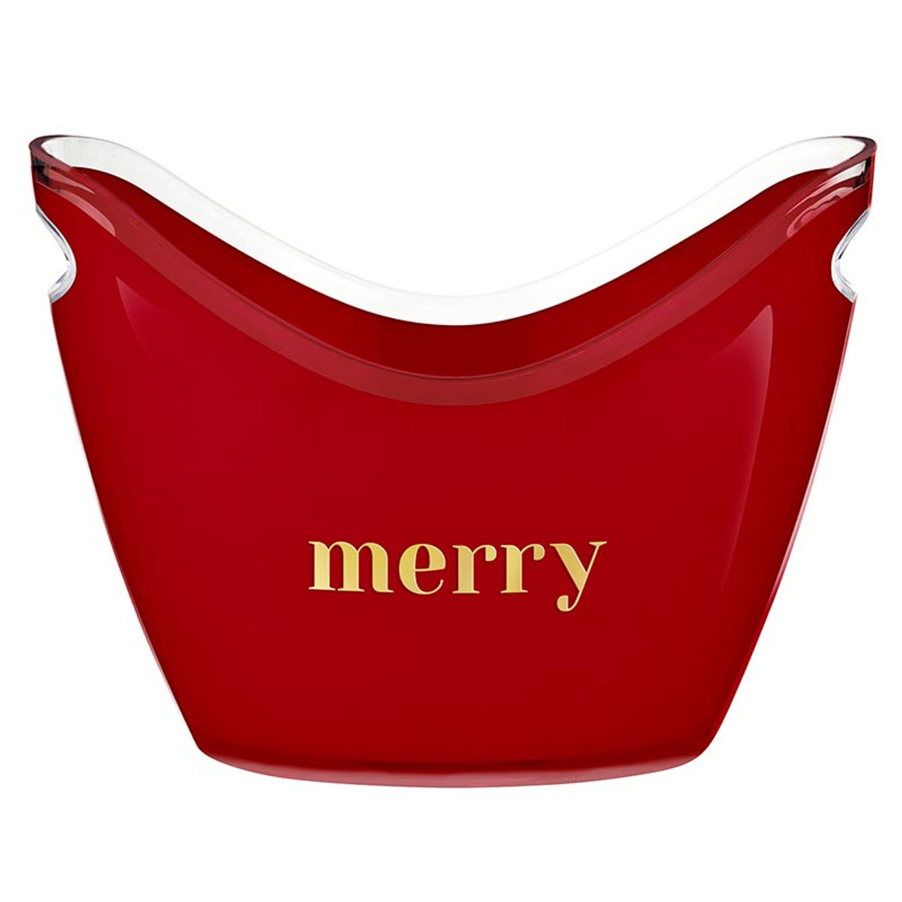 Acrylic Champagne Bucket - Merry (Holiday)