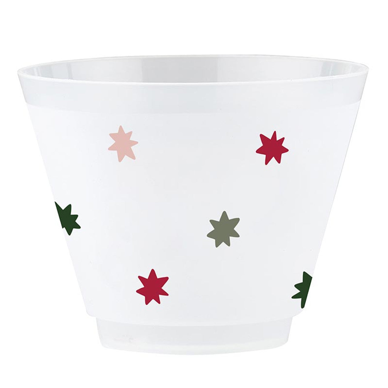 Frosted Cup Set - Holiday Stars 9oz