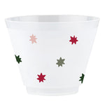 Load image into Gallery viewer, Frosted Cup Set - Holiday Stars 9oz
