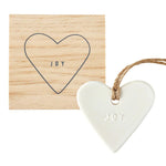 Load image into Gallery viewer, Ornament - Ceramic Heart Joy
