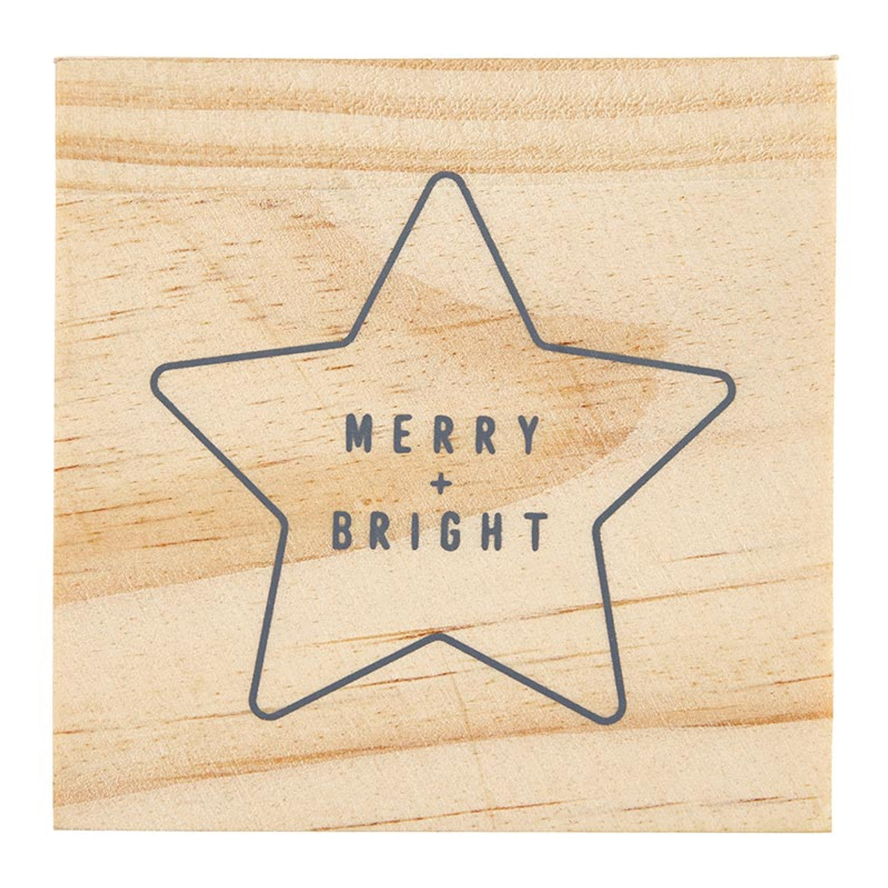Ornament - Ceramic Star Merry & Bright