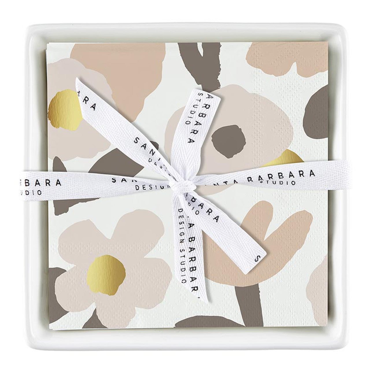 Cocktail Napkin Set - Blush Flowers