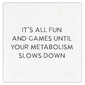 Cocktail Napkin - Fun & Games Metabolism