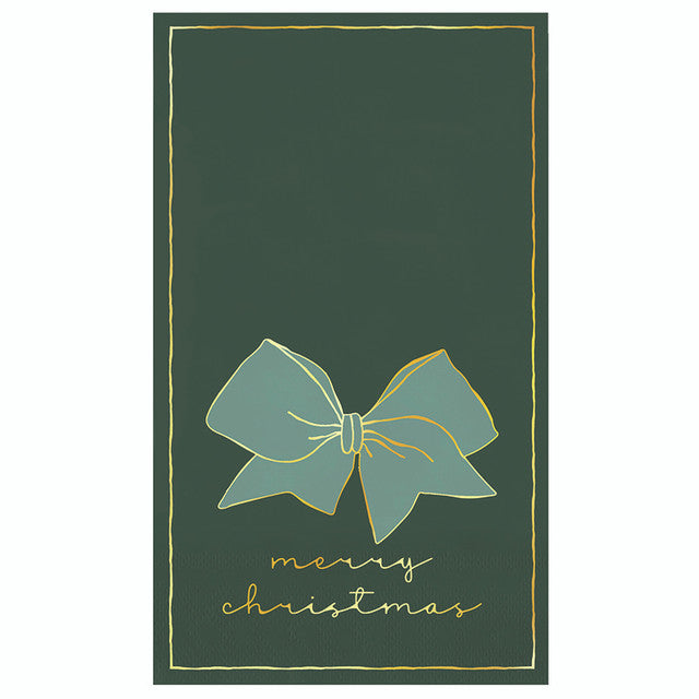 Guest Towels - Merry Christmas Bow
