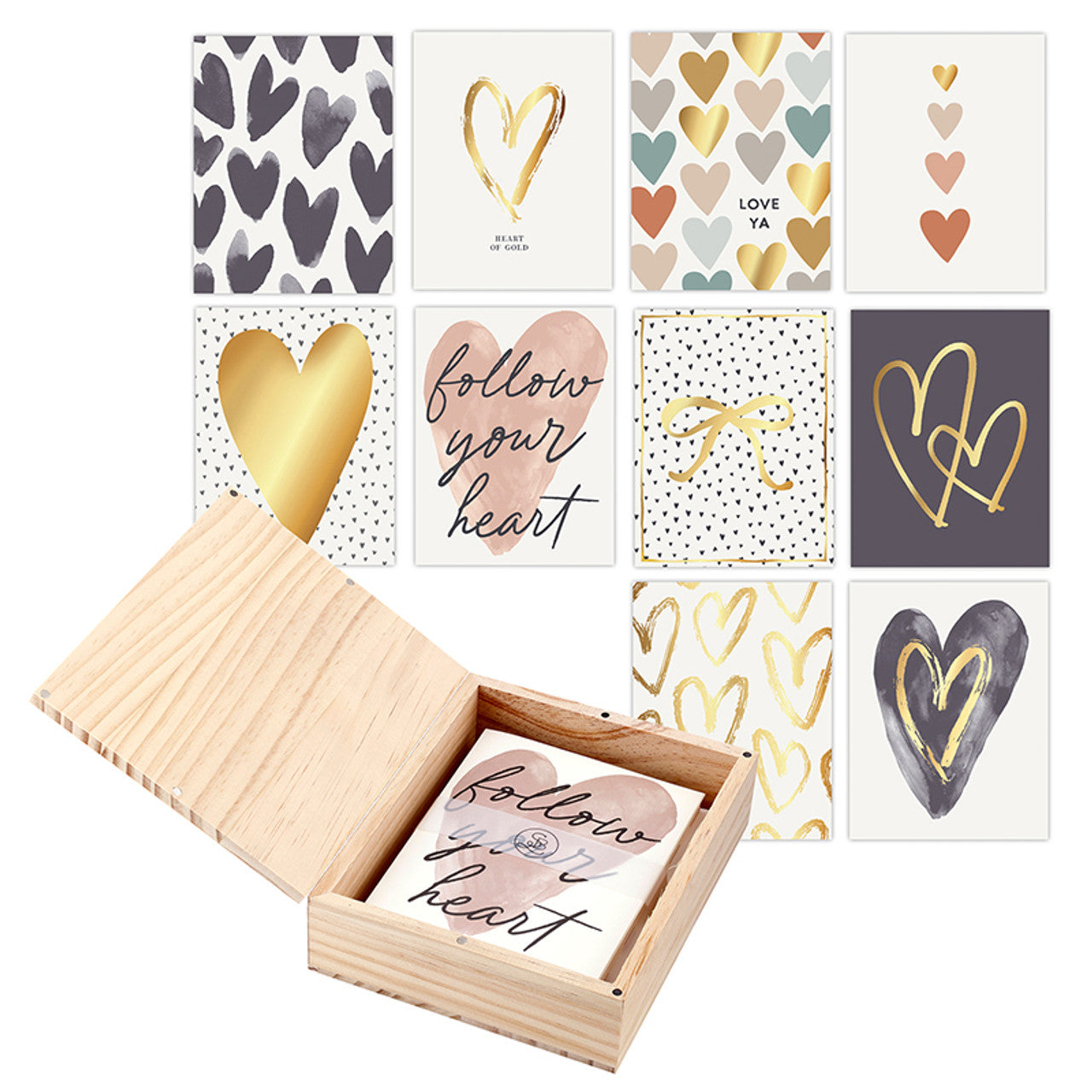 Boxed Card Set - Hearts s/10