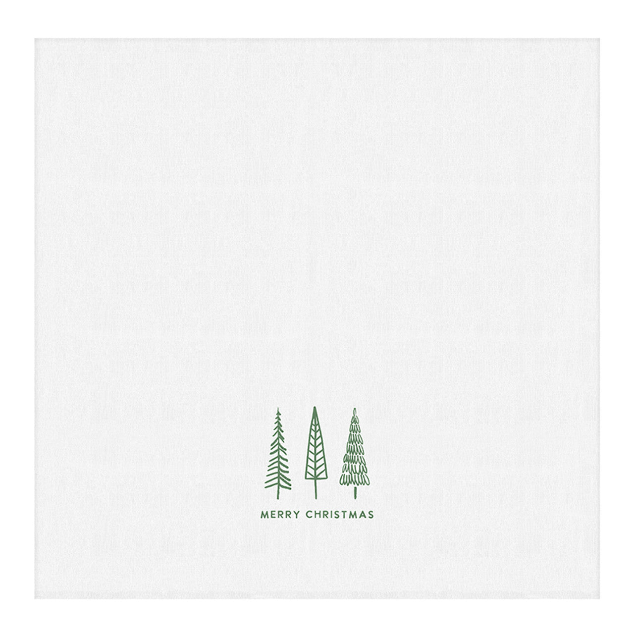 Tea Towel - Merry Christmas Grn Trees