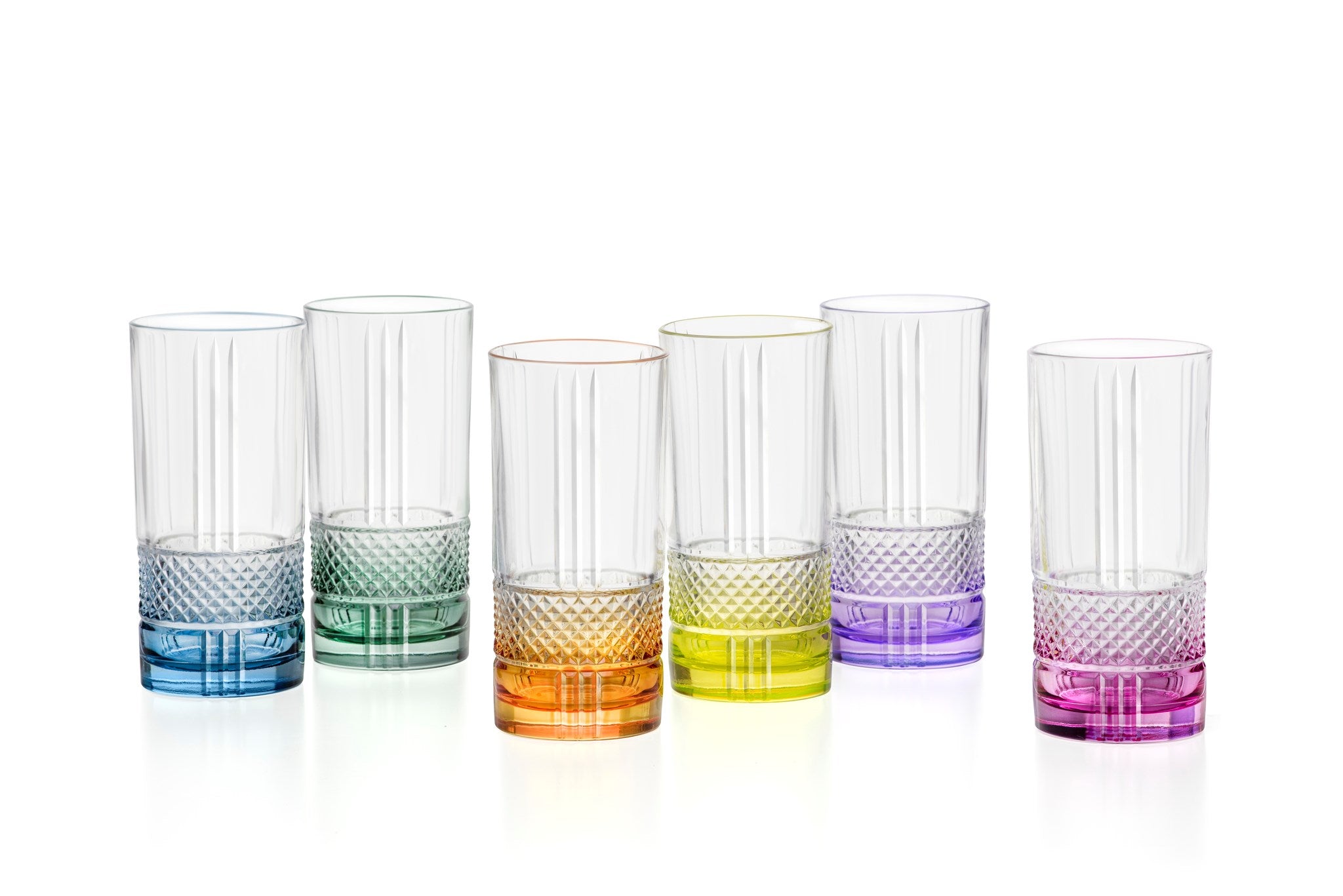 RCR Rainbow Highball Tumbler - set of 6