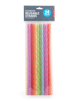 Load image into Gallery viewer, Reusable Straw - Rainbow 11&quot; s/24
