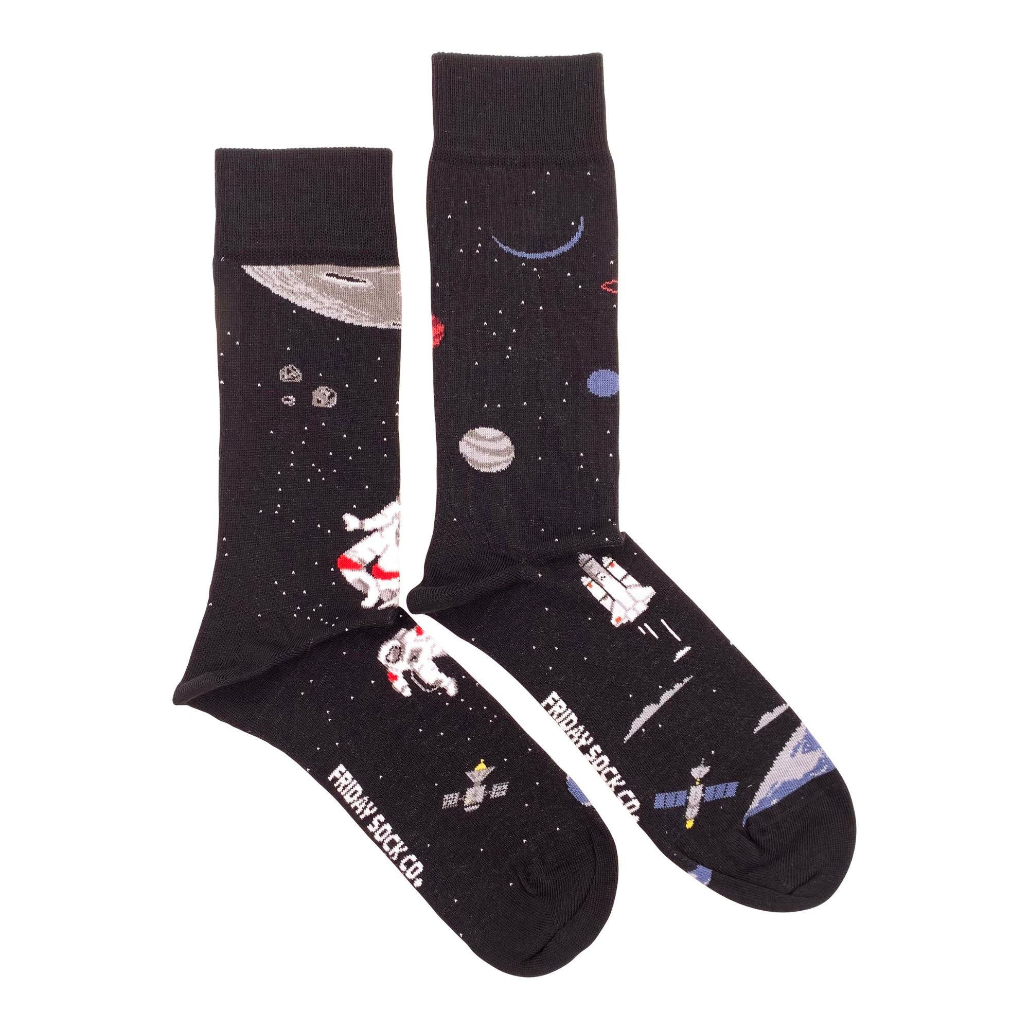 Men's Midcalf Socks - Space Scene