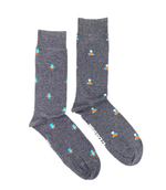 Load image into Gallery viewer, Men&#39;s Midcalf Socks - Tiny Robot
