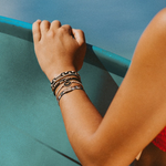 Load image into Gallery viewer, Hair Tie Bracelet - Roxy Black Sm s/5
