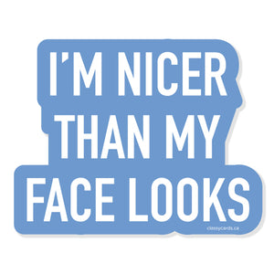 Sticker - Nicer Than My Face Looks
