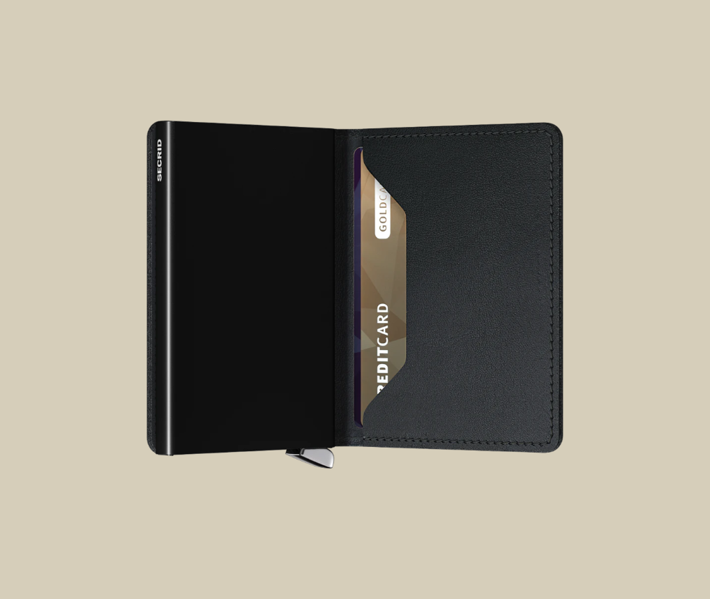 Slimwallet - Premium Emboss Lines Black – Kala & Lime