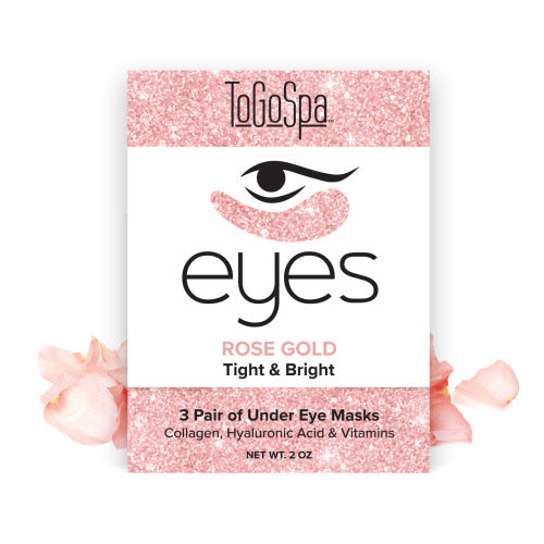 Togospa Eye Mask - Rose Gold 3pk