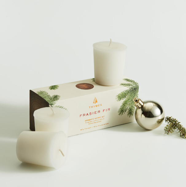Thymes Frasier Fir - Votive Candle Set s/3