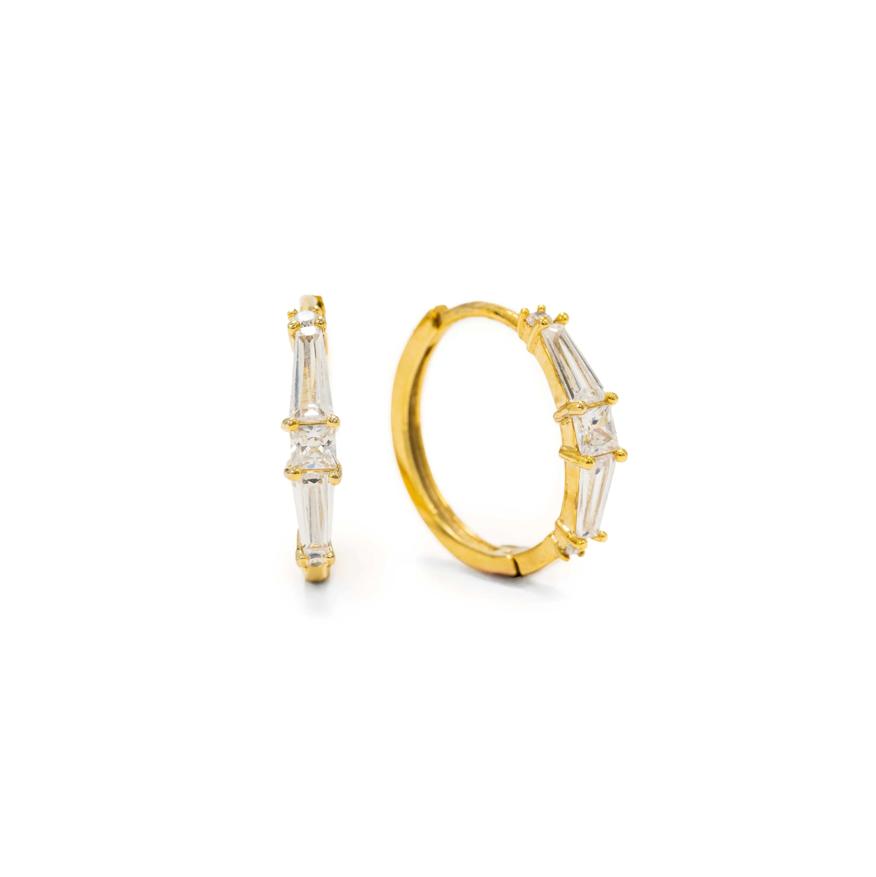 Gold-Plated Hoops - Tamara