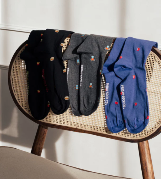 Men's Midcalf Socks - Tiny Robot