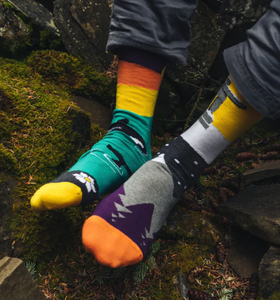 Men's Midcalf Socks - Landscape West Coast