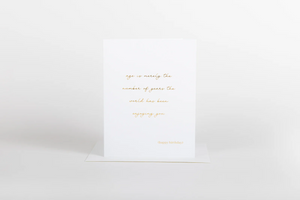 W&C Cards - Age is Merely the Number of Years