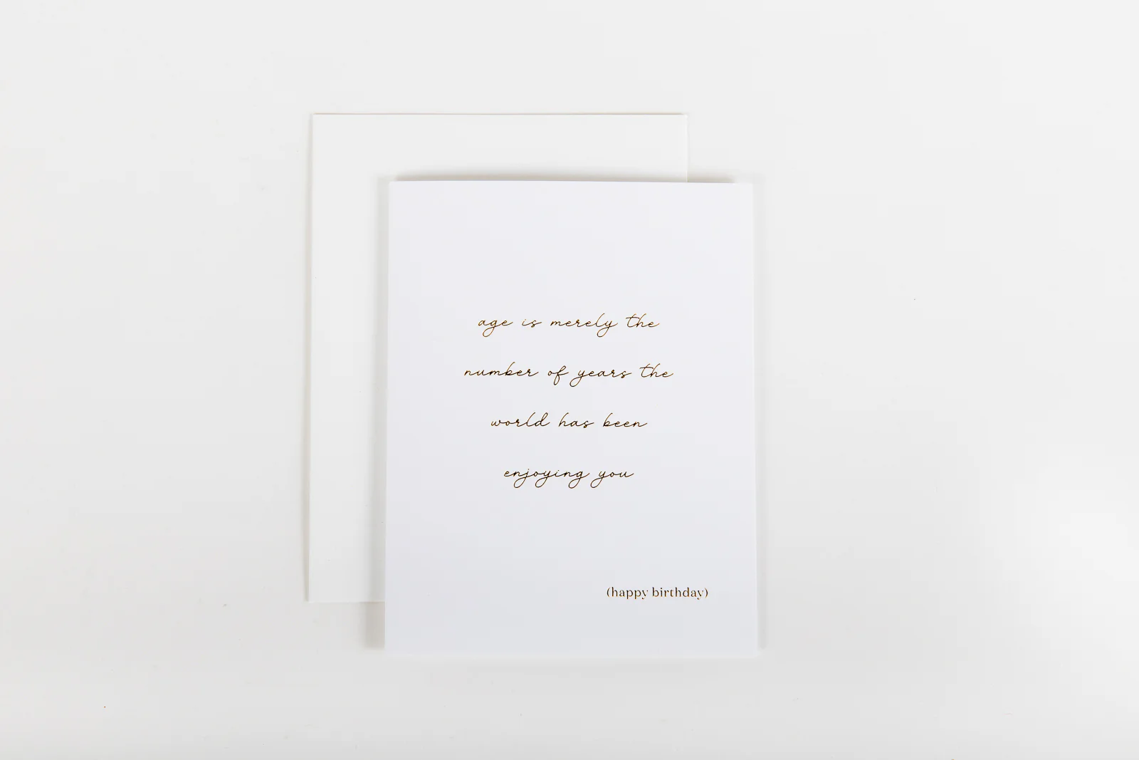 W&C Cards - Age is Merely the Number of Years