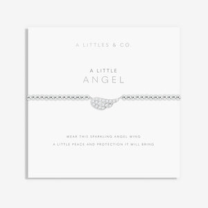 A Littles & Co. Bracelet - Angel Wing Pavé Silver