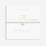 Load image into Gallery viewer, A Littles &amp; Co. Bracelet - Happy 30th Birthday Silver
