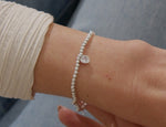 Load image into Gallery viewer, A Littles &amp; Co. Bracelet - Happy 50th Birthday Silver
