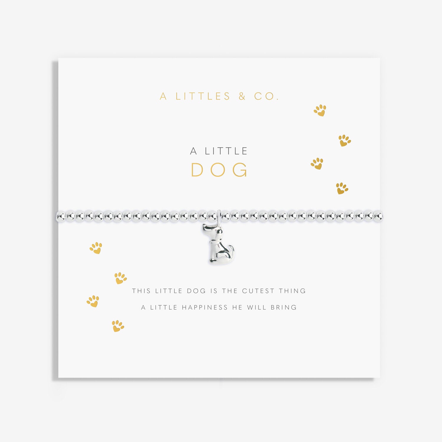 A Littles & Co. Bracelet - Dog Silver