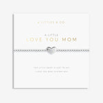 Load image into Gallery viewer, A Littles &amp; Co. Bracelet - Love You Mom (Mom Hrt) | Slvr
