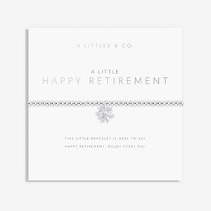 A Littles & Co. Bracelet - Happy Retirement Silver