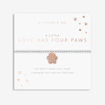 Load image into Gallery viewer, A Littles &amp; Co. Bracelet - Love has Four Paws | Silver Rose Gold
