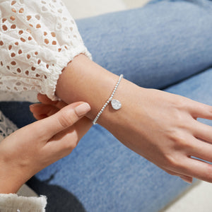 A Littles & Co. Bracelet - Birthflower Feb Violet | Silver