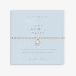 Load image into Gallery viewer, A Littles &amp; Co. Bracelet - Birthflower Apr Daisy Slvr
