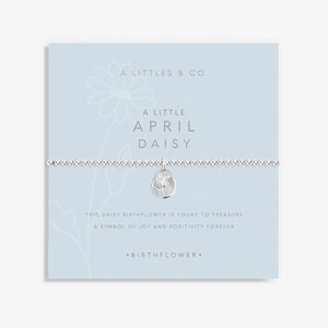 A Littles & Co. Bracelet - Birthflower Apr Daisy | Silver